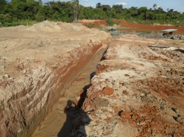 Dimensionamento de sistemas de drenagem na extração de areia