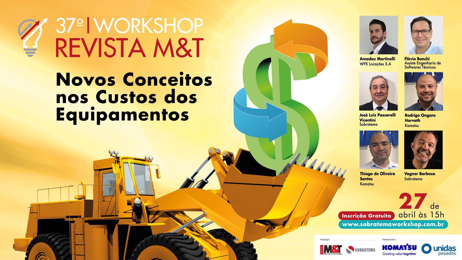 Workshop mostrará novas formas de avaliar os custos dos equipamentos
