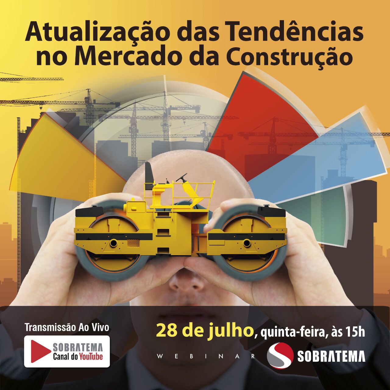 Sobratema atualiza informações do mercado de máquinas para construção em Webinar