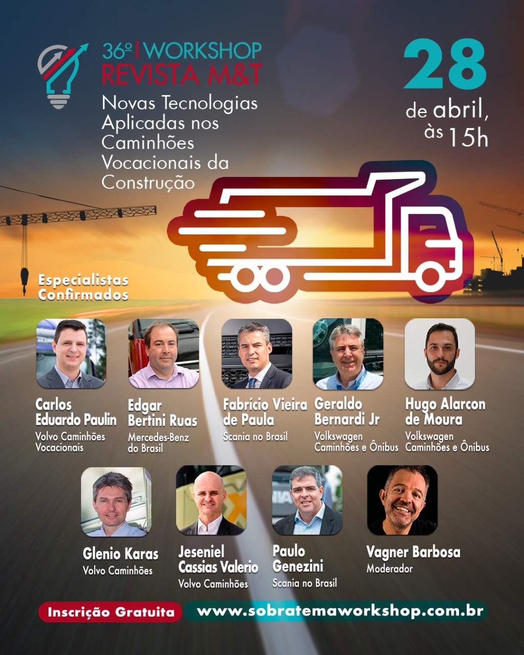Fabricantes de caminhões detalham em Workshop as novas tecnologias aplicadas nos modelos vocacionais de construção 