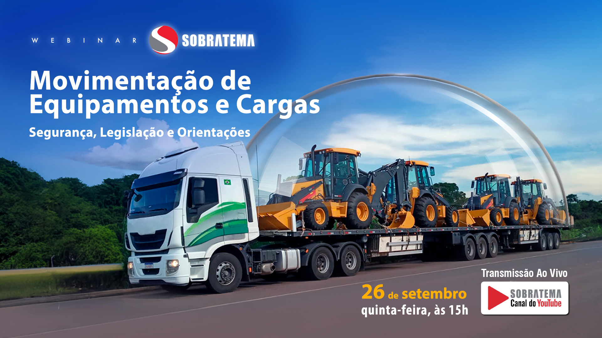 Webinar Sobratema: Especialistas apresentam desafios e procedimentos para movimentação segura de cargas